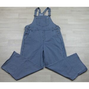 Lee Relaxed Fit Heritage Overalls Women's (M) Railroad Stripe Workwear Baggy